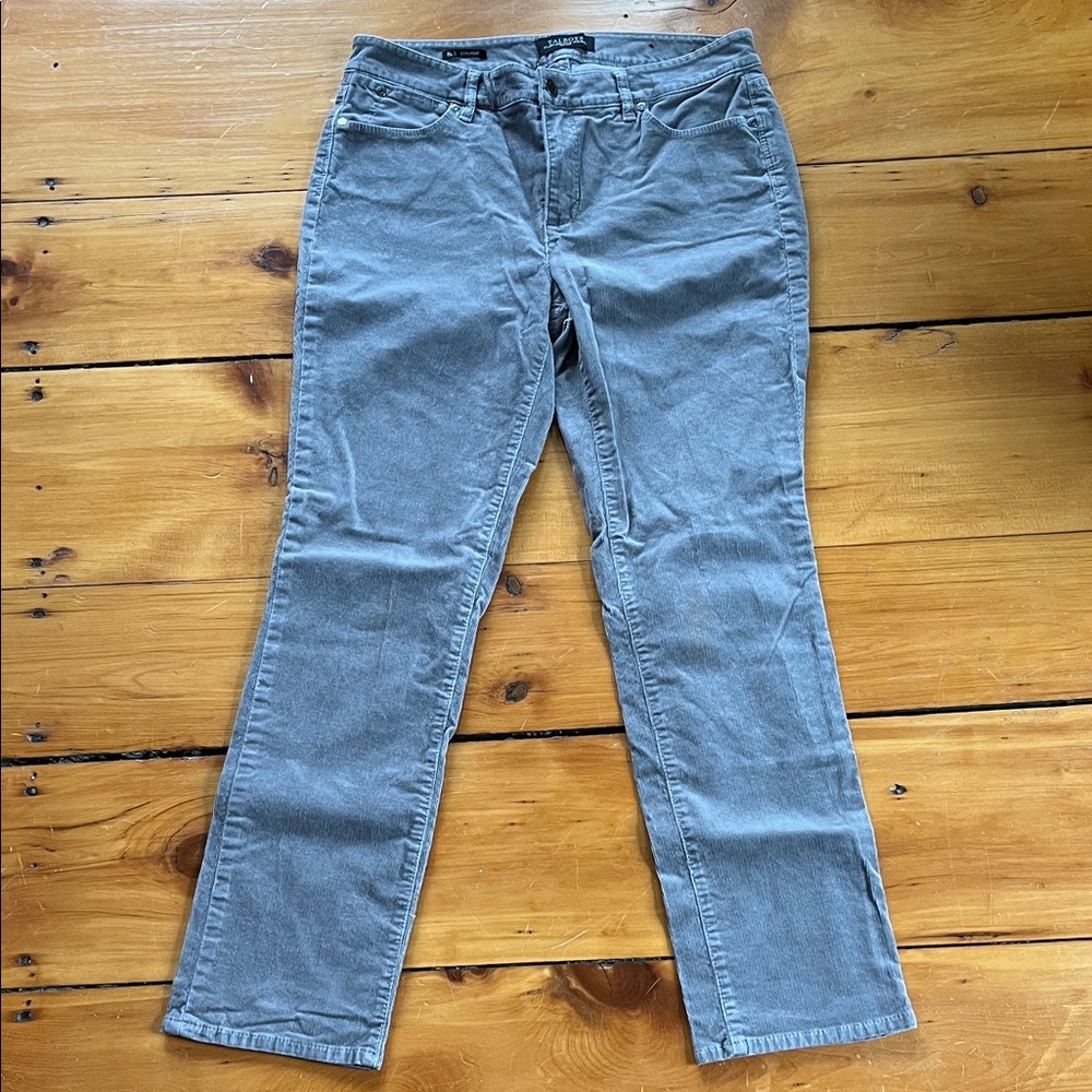 Talbots Flawless Five-Pocket Corduroy, Grey, Women’s Size 8 Petite